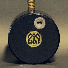 تصویر قفل کتابی گرد سه قاف مشکی 3Ghaf 80mm 