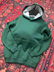 تصویر هودی سه نخ صد در صد پنبه بیسیک قواره باکسی کد ۱۱۰ - سبز / xxl 