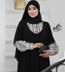 تصویر مانتو عبایی نسیم 