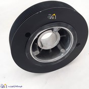 تصویر پولی سر میل لنگ ایساکو مناسب پژو ۴۰۵ موتور XU7 کد ۰۳۹۰۲۰۰۵۹۹ 