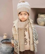 تصویر کلاه و شال گردن پسرانه داخل خز 