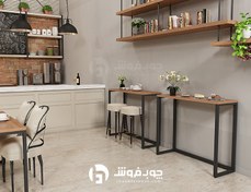 تصویر میز نهار خوری پایه فلزی مناسب آشپزخانه کوچک - مدل DT500 
