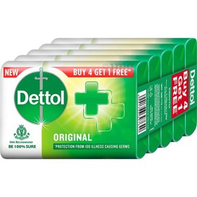 تصویر صابون دتول ضد باکتری – محافظت فعال از میکروب100 گرم – باکس 6 عددی – Dettol Original antibacterial – active germ protection 