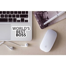 تصویر استیکر رنگی Worlds Best Boss 