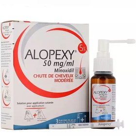 تصویر محلول رشد موی سر آقایان آلوپکسی 5 درصد Alopexy Minoxidil Solution spray 5%