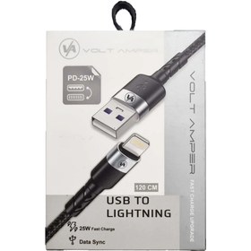 تصویر کابل شارژ کنفی آیفون usb lightning 