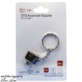تصویر مبدل USB 3.0 به USB-C رابط OTG TYPE C شرکتی پک دار به همراه بند فلزی ا OTG USB To USB Type-C Adapter OTG USB To USB Type-C Adapter