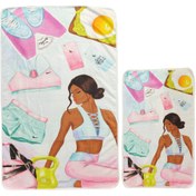 تصویر زیرانداز حوله ای دوتکه کد 10205100 