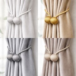 تصویر پرده جمع کن مگنتی مدل کنفی توپی 