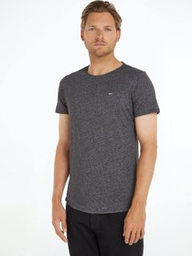 تصویر تی‌شرت مردانه کلاسیک با فیت باریک، مشکی برند Tommy Hilfiger Men's Classics Slim Fit T-Shirt, Black