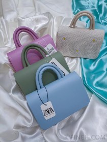 تصویر کیف دخترانه مینی بگ ZARA مدل دو دسته چرم مصنوعی 