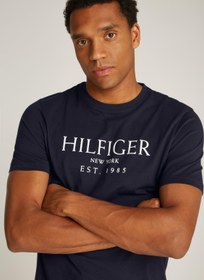 تصویر تی‌شرت گردن گرد لوگو برند Tommy Hilfiger Logo Crew Neck T-Shirt