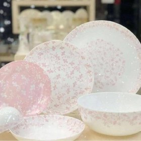 تصویر سرویس غذاخوری ۲۶ پارچه ارکوپال طرح گلریز مناسب ۶ نفر 