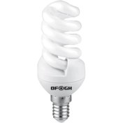 تصویر لامپ کم مصرف ( فول پیچ ) 11 وات سرپیچ E14 برند افق کد LAMP-KAM MASRAF-OFOGH-11W 