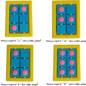 تصویر لوح آموزش خواندن حروف بریل 