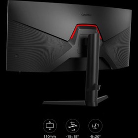 تصویر مانیتور 34 اینچ گیمینگ خمیده کووری مدل Koorui 34E6UC Koorui 34E6UC 34 Inch VA WQHD Curved Gaming Monitor