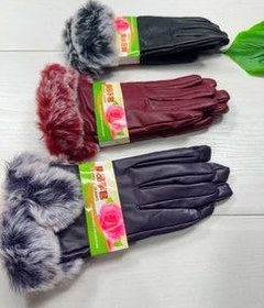 تصویر دستکش چرم زنانه 