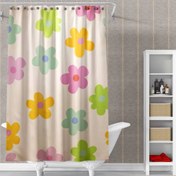 تصویر پرده حمام 240*200 رزین تاژ طرح pastill 