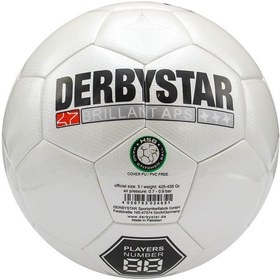 تصویر توپ فوتبال سایز 5 پرسی دربی استار asp سفید کد 1901094 