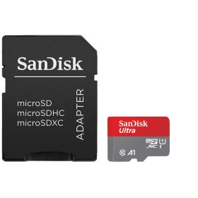 تصویر کارت حافظه microSDXC سن دیسک sandiskمدل Ultra کلاس 10 استاندارد UHS-I U1 سرعت 100MBps 533X ظرفیت 64 گیگابایت 