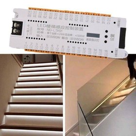 تصویر کنترلر هوشمند راه پله 32 کانال 32 Channel Led Stair Lights PIR Motion Sensor Controller