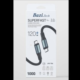 تصویر کابل 120w دوسرتایپسی Bazi.tech 