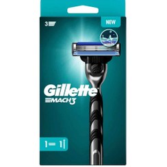 تصویر خودتراش ژیلت مدل Gillette Mach3 Gillette Rasierer Mach3, 1St