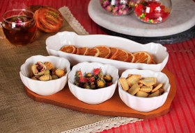 تصویر اردو خوری چوب سرامیک 