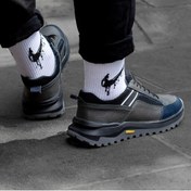 تصویر کفش مردانه شمس مدل B5 چرم رنگ مشکی 