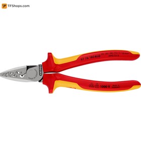 تصویر انبر پرس سرسیم عایق کنیپکس مدل 9778180 Crimping Pliers for wire ferrules