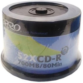 تصویر سی دی خام ایپرو EPRO CD مدل PLP CD-R بسته 50 عددی 