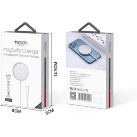 تصویر شارژر وایرلس مگ سیف یسیدو DS10 ا Yesido DS10 mag safe wireless charger Yesido DS10 mag safe wireless charger