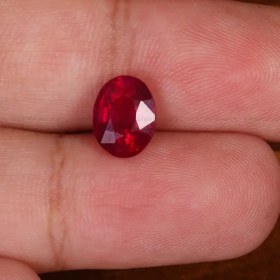 تصویر نگین یاقوت سرخ کد 30021 ruby stone