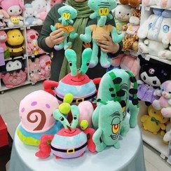 تصویر عروسک دوستان باب اسفنجی آقای خرچنگ گری حلزون اختاپوس پلانکتون 