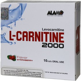 تصویر ویال خوراکی ال کارنیتین 2000 آلامو 10 عدد - طعم: لیمویی - تعداد در بسته: 10 Alamo L Carnitine 2000 10 Vials