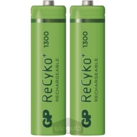 تصویر باتری قلمی شارژی AA جی پی ریسایکو پلاس 2 عددی1300 میلی آمپر ReCyko+ GP GP 1300 mAh AA PENCIL Rechargeable Battery 2 pcs Recyko