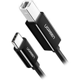 تصویر UGREEN USB Type B Printer to Type C 2m-Black 