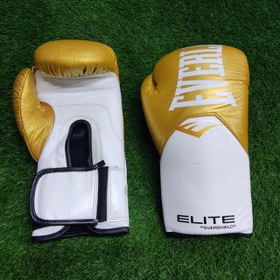 تصویر دستکش بوکس چرم حرفه ای EVERLAST ELITE 