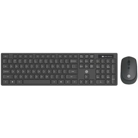 تصویر کیبورد و ماوس وایرلس ادول KM005 Adol Wireless Keyboard and Mouse KM005