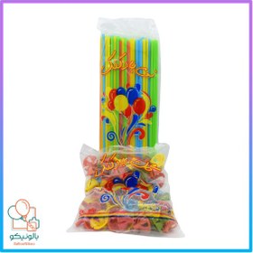 تصویر نی و گل نی بادکنک 