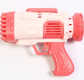 تصویر تفنگ اسباب بازی حباب ساز چراغ دار رنگ آبی مدل Mini Bubble Gun Rocket _تفنگ اسباب بازی 