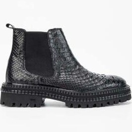 تصویر بوت پوتین مردانه گاه به سیاه چرم Tamer Tanca 