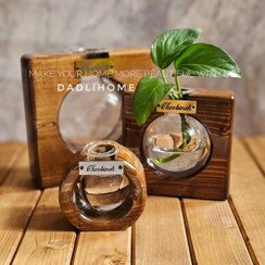 تصویر گلدان چوبینه کد 60A 