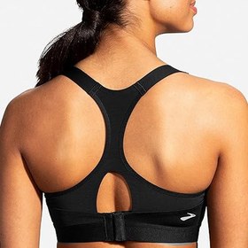 تصویر نیم تنه وزشی بروکس مشکی مدل: Dare Racerback Bra 