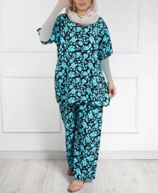 تصویر بلوز شلوار نخی مریم مدل 2050 