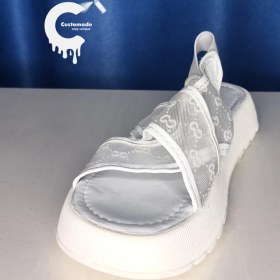 تصویر صندل توری گوچی سفید 