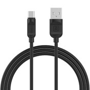 تصویر کابل شارژ و انتقال داده میکرو یو اس بی 1 متری 2.4 آمپر رسی Recci 2.4A Micro 100 cm RCM-P100 