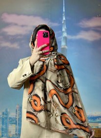 تصویر شال طرح دار 