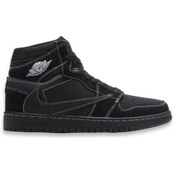 تصویر کتونی نایک ایر جردن تراویس - 4 Nike Air Jordan 1 Travis Black Phantom