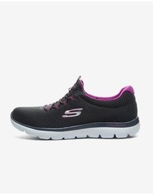 تصویر اجلاس کفش های ورزشی خاکستری بانوان اسکچرز Skechers 